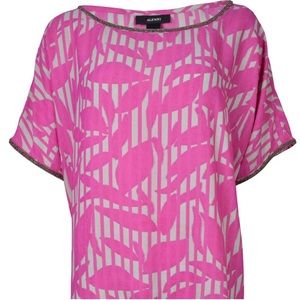 🎀ALFANI🎀BEADED PINK AND TAN BUBBLE SHIRT🎀